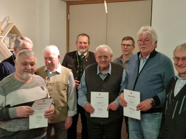 Jahreshauptversammlung mit Ehrungen